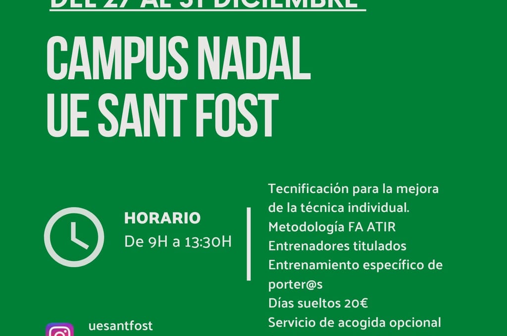 Campus Tecnificación Sant Fost 1